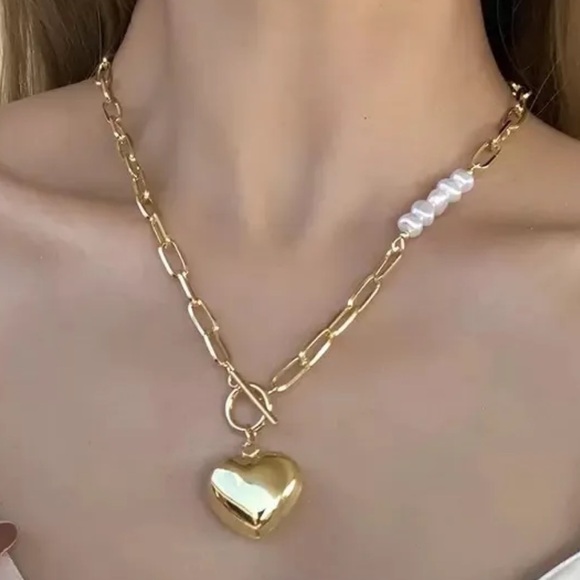 Jewelry - Paperclip Necklace with Heart
